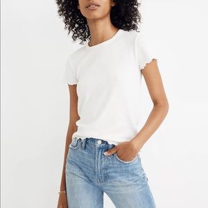 NWT Madewell Baby Tee in White